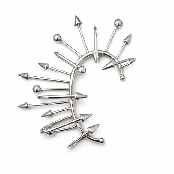 Jean Paul Gaultier Accessories - Jean Paul Gaultier “The Spike” Silver Ear Cuff – Unworn + Receipt